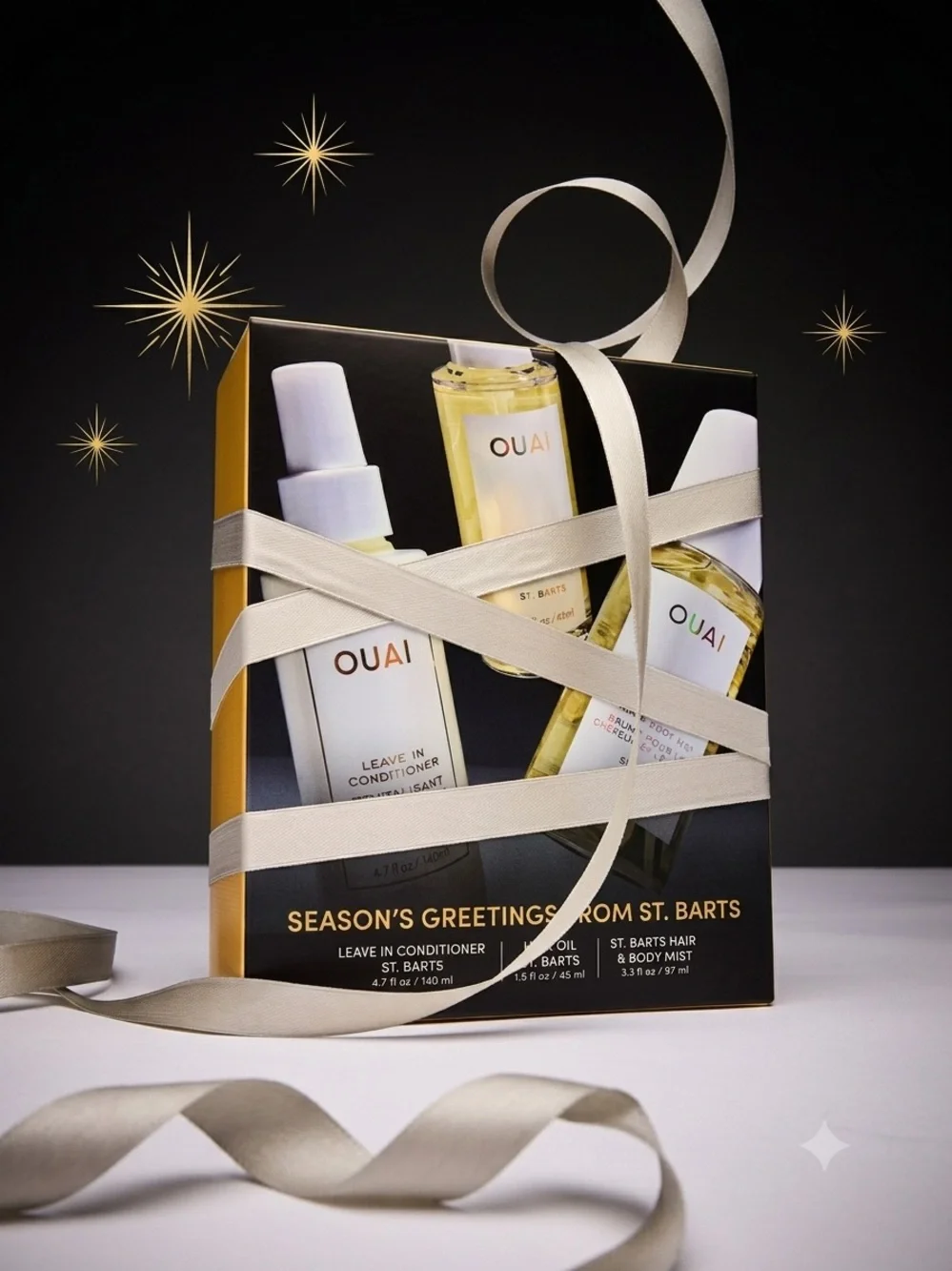 OUAI Saint Barts 3 Piece Season’s Greetings Limited Edition Set New In Box - Picture 8 of 9